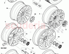 alloy wheel, F 3W-9-059 521>>, F ZA-A-062 461>>