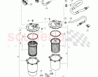fuel filter, bracket for fuel filter, fuel hose