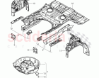 floor assembly, spare wheel well