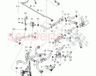 Coolant hoses and pipes, Engine bay, for vehicles with coolant auxiliary heater