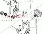 Brake and accel. mechanism, F 3W-C-072 142>> 3W-D-082 508, F ZA-C-072 142>> ZA-D-0…