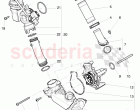 water pump, thermo valve, coolant adapter, D >> - MJ 2014
