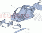 MONOCOQUE TUB - FRONT SUBCHASSIS - CENTRAL FLAT UNDERTRAY