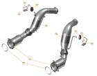 43 - EXHAUST - 43.1 - LINK PIPE / CATALYST ASSEMBLY