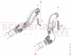 43 - EXHAUST - 43.1 - LINK PIPE / CATALYST ASSEMBLY