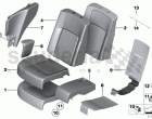 Seat, rear, cushion, & cover, comfort seat