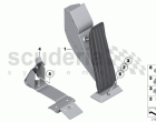 Acceleration/accelerator pedal module