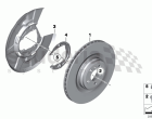 Rear wheel brake-Brake disc