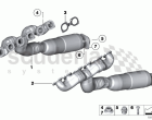 Exhaust manifold with catalyst