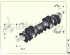 Crankshaft with bearing shells