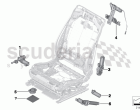 Seat, front, actuations electr.
