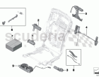Seat, rear, electrical system and drives