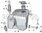 Reservoir, windscr./headlight washer sys.
