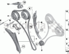 Timing chain, cylinders 1-6