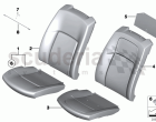 Seat, front, cushion, & cover, basic seat