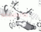 Engine compartment catalytic converter