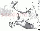 Engine compartment catalytic converter