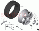 Light alloy wheel styling 677