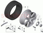 Light alloy wheel styling 712