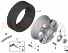 Light alloy wheel styling 714