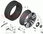 Light alloy wheel styling 723