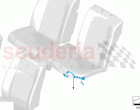 Rear seat wiring set