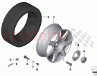 Light alloy wheel styling 677