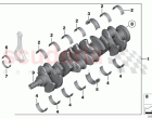 Crankshaft with bearing shells