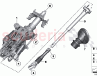 Add on parts electr steering column adj