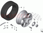 Light alloy wheel styling 462
