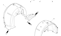Body Exterior Trim & Ornamentation - Rear Wheel Arch Liners