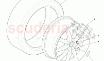 Front Wheel and Tyre Assembly