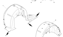 Body Exterior Trim & Ornamentation - Rear Wheel Arch Liners