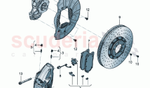 Fixed-calliper brake Brake disc (vented) For vehicles with ceramic brake disc (615020)