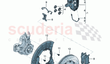 Fixed-calliper brake Brake disc (vented) For vehicles with ceramic brake disc (615040)
