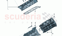 Cylinder head with valves (without camshaft) Cylinder head gasket (103025)