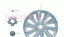 Aluminium rim Hub cap Mulliner Styling Specification D - MJ 2021>> (601030)