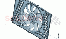 Radiator fan with fan ring (959050)