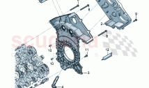 Cover for timing chain Sealing flange (109040)