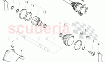 drive shaft, for 8-speed automatic gearbox