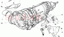 heatshield, fasteners, for 8-speed automatic gearbox