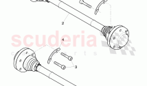 drive shaft with constant, velocity joints