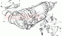heatshield, fasteners, for 8-speed automatic gearbox