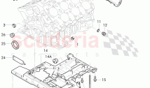 crankcase, oil pan, sealing flange