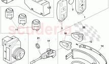 door handle, outer, key, lock cylinder sets, F >> 3W-7-049 991