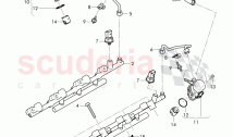 fuel pump, fuel line, fuel rail, injector