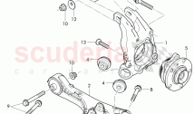 track control arm, wheel bearing housing