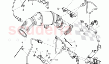 oxygen sensor, Bracket for oxygen sensor