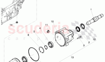 central differential, self-, locking, for 8-speed automatic gearbox