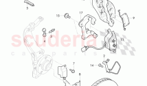 brake disc, splash shield for brake disc, brake caliper